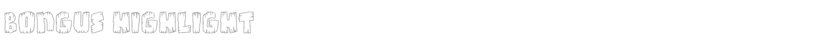 Bongus font preview